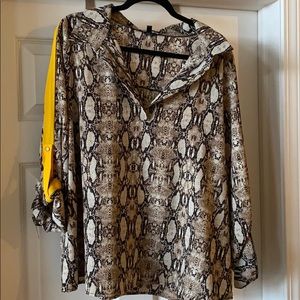 Snake print blouse